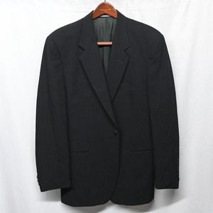 Lubiam 1911 42L‎ Black Luigi Bolto Single Button Blazer Suit Jacket Sport Coat